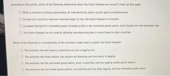 that rely heavily on exploitation and export of natural resources may experience