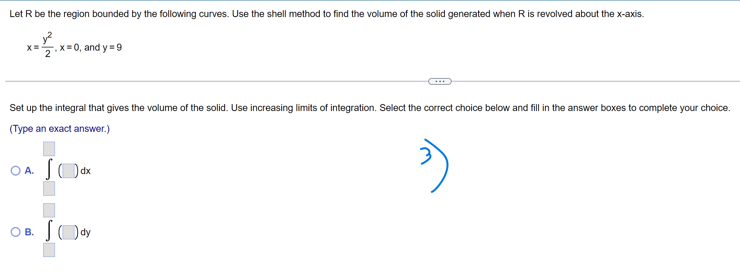 on the B 16x 2 interval [1, 3]. a. Find the area