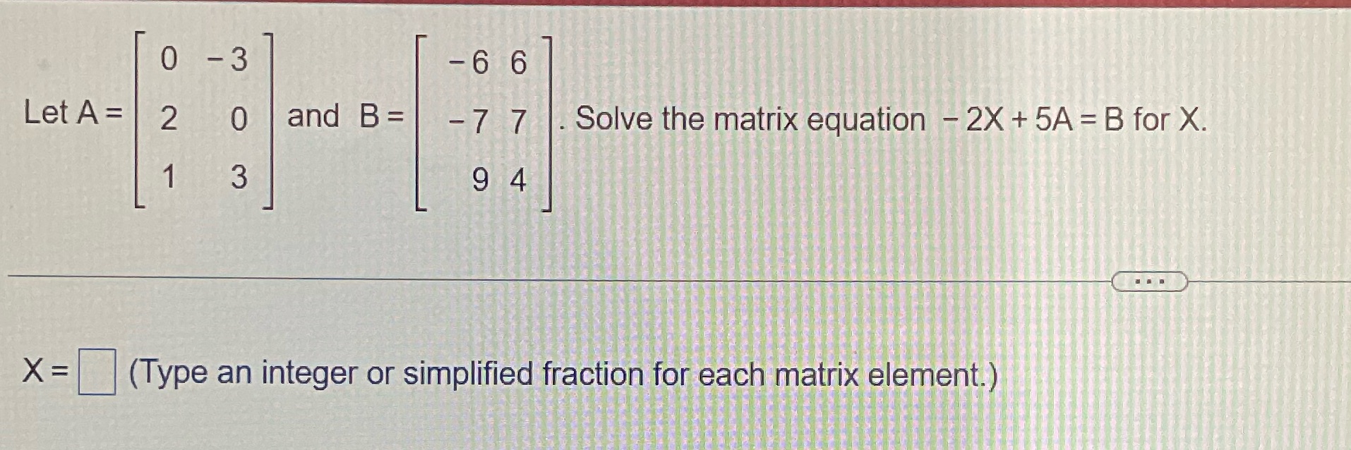  0 - 3 6 6 Let A = 2 0 and