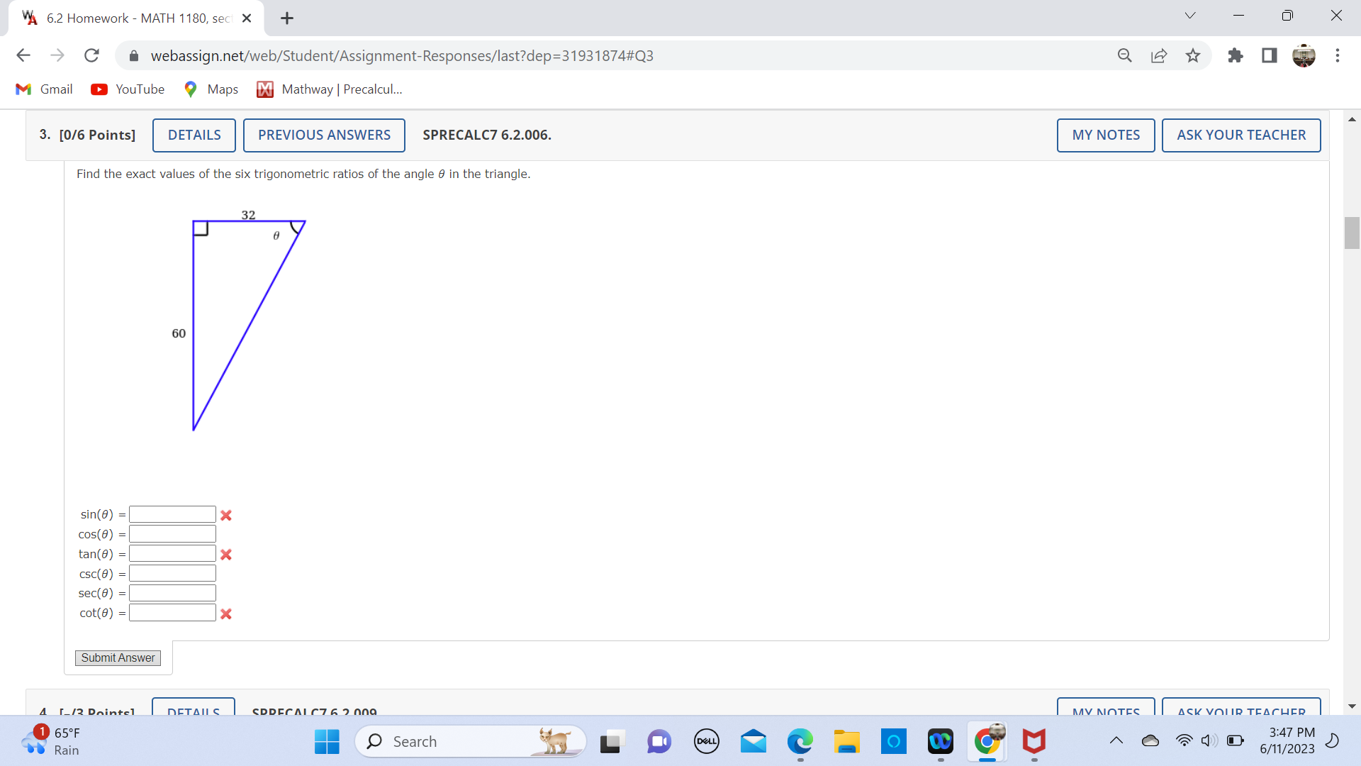 webassign.net/web/Student/Assignment-Responses/submit?dep=31931878&tags=autosave#question3186451_1 . . . M Gmail YouTube Maps Mathway | Precalcul... 12.