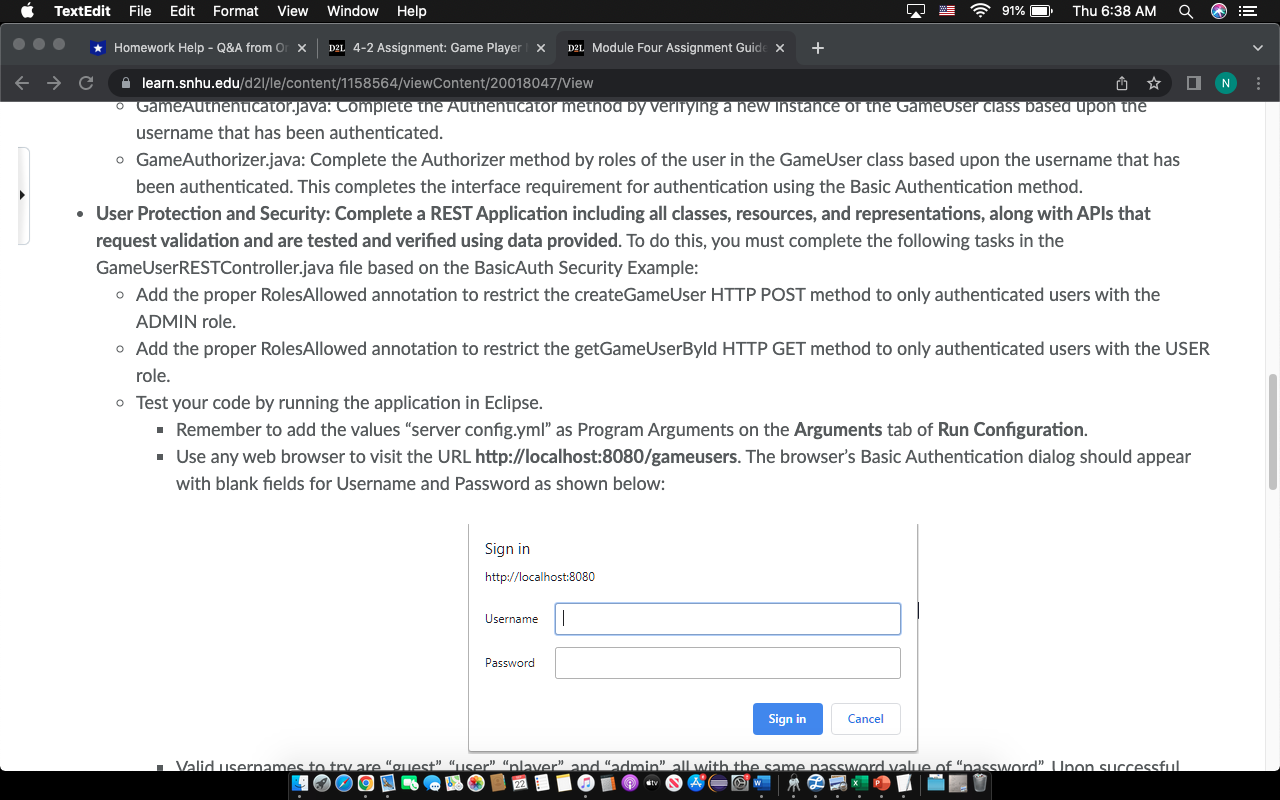 Q IE *Homework Help - Q&A from Or x D2L 4-2 Assignment: