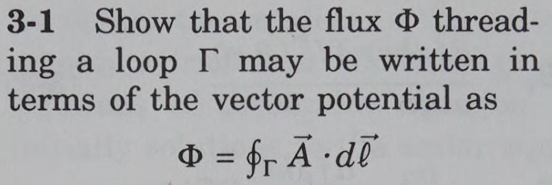 Classical Electromagnetic Theory, Second Edition by Jack Vanderlinde 3-1 Show that the