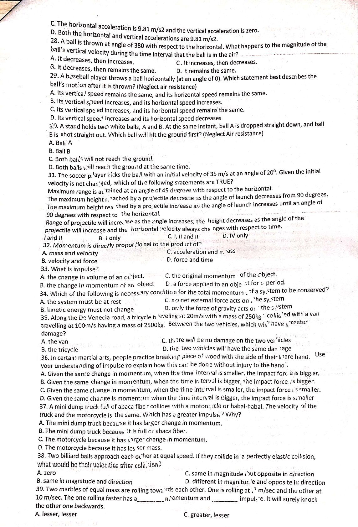 referred to as an object that is given an initial velocity and