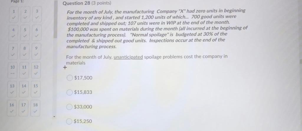 Company "X" had zero units in beginning 16 17 18 inventory of