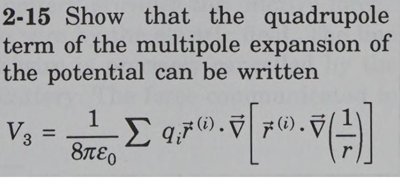 Classical Electromagnetic Theory, Second Edition by Jack Vanderlinde 2-15 Show that the