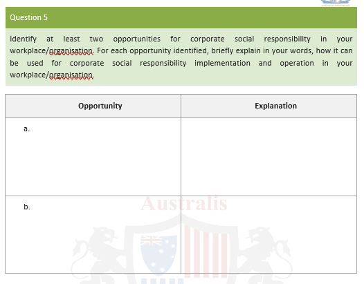 or section i. Academic, Innovative, Tenacious & Empowerment ii.Question 2 List the