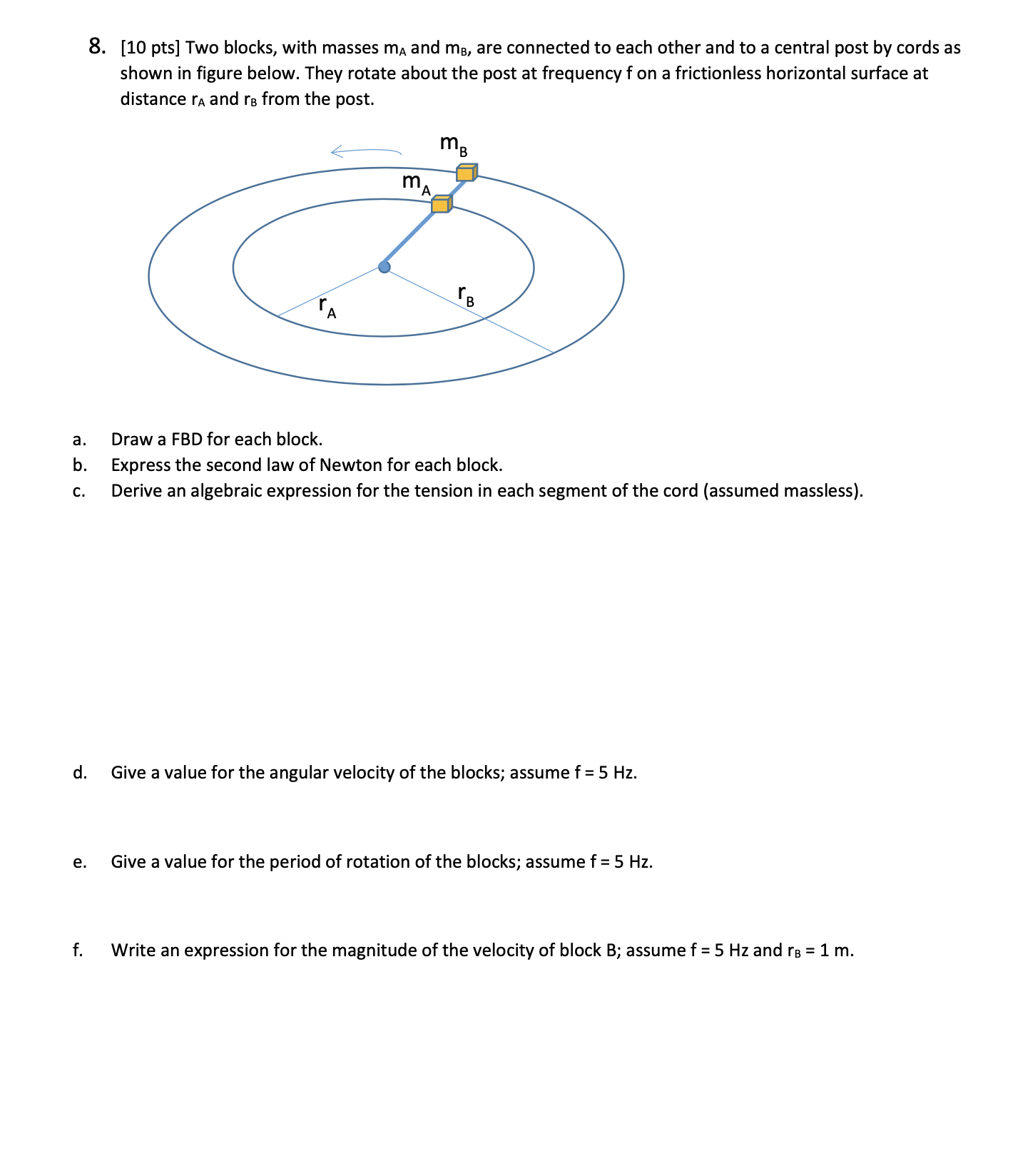 by using the expression for the maximal static friction force. 2. [10