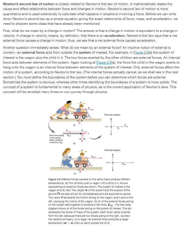 direcoril'. We will dene net external force in the next section. An