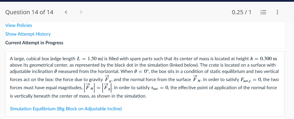 forces must have equal magnitudes, . In order to satisfy rm =