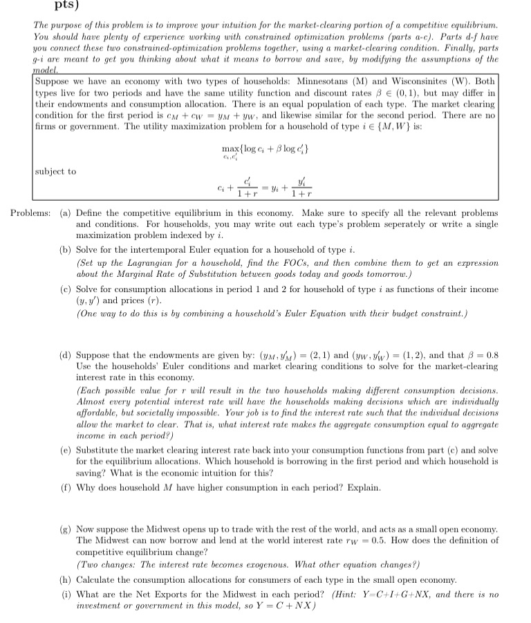 please only help with g h i. Thanks pts) The purpose of