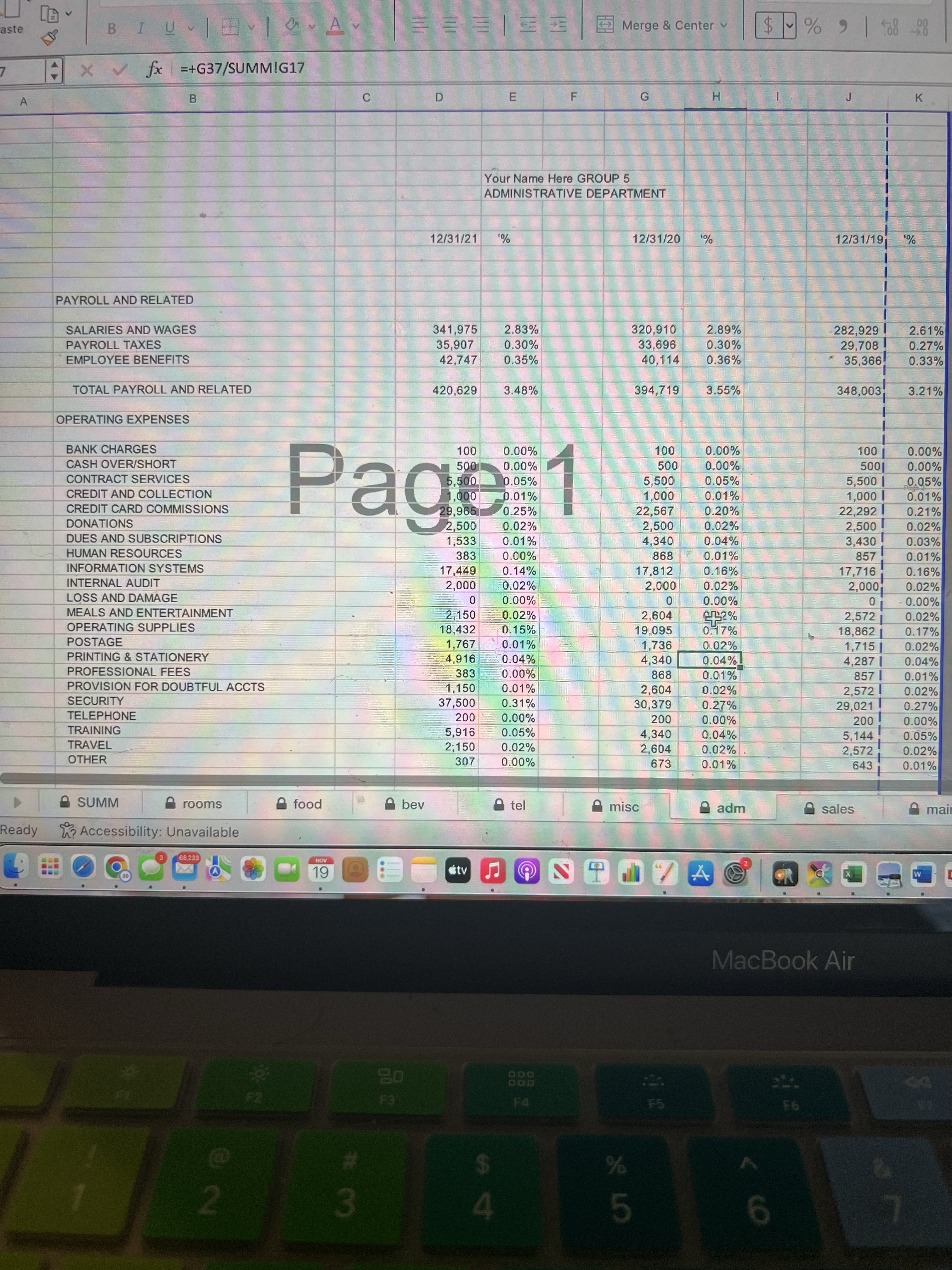 AutoSave OFF A H P 5 . G ... GROUP 5 FINANCIAL