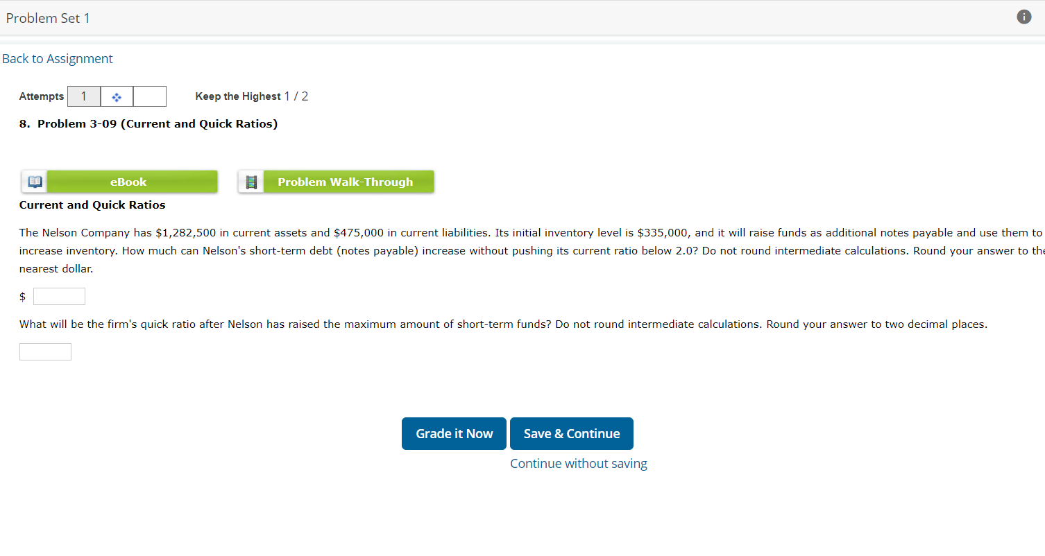  Problem Set 1 Back to Assignment Attempts Keep the Highest 1