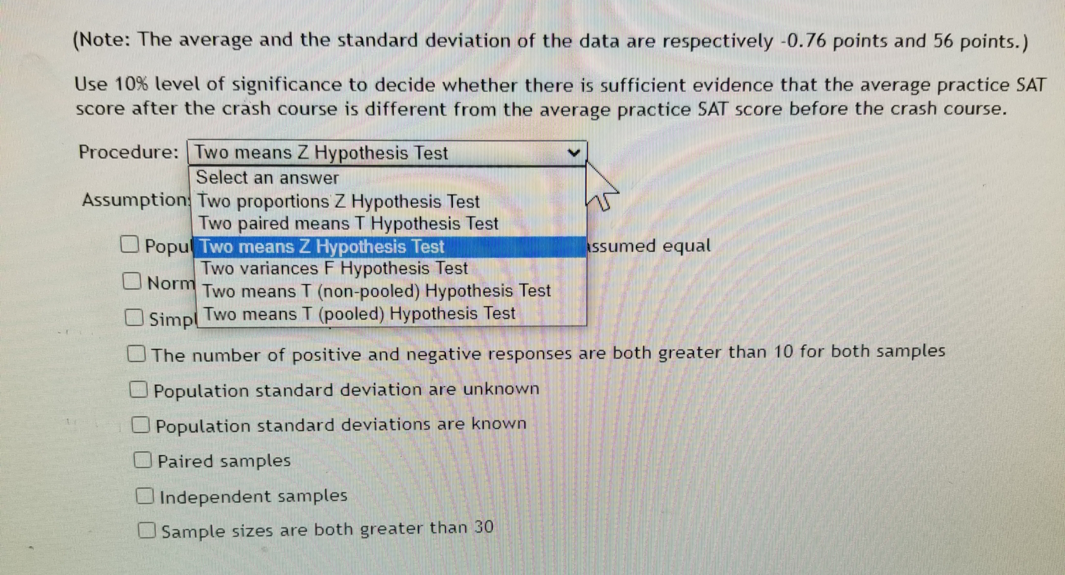 which procedure it is: Part 1 of 5 A college preparation academy