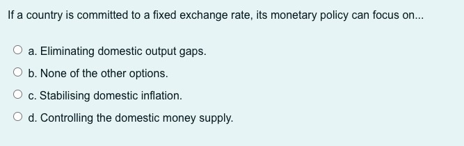 return of three percent, we would expect... O a. The Canadian dollar