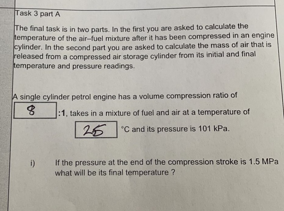  Task 3 part A The final task is in two parts.