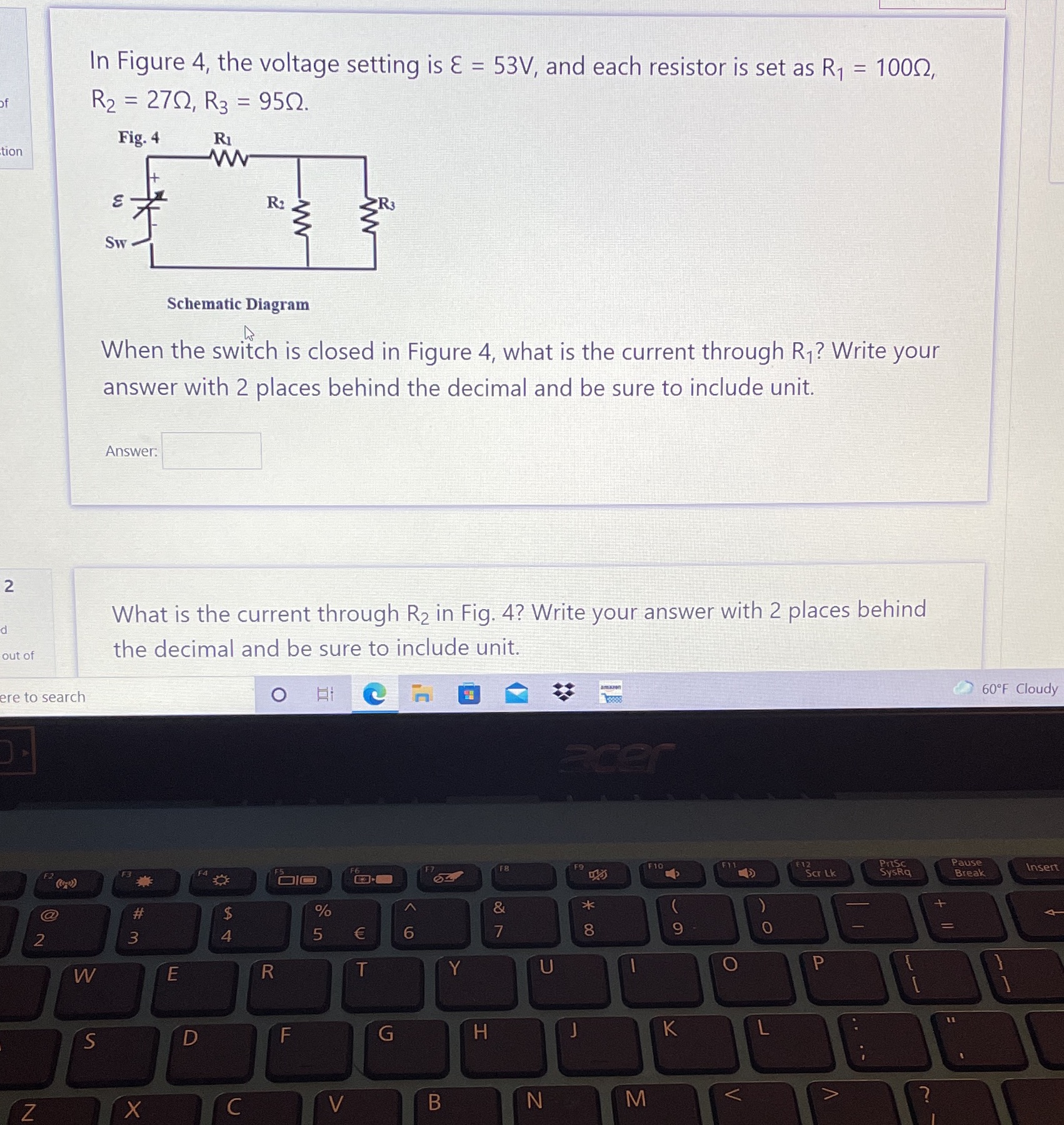  in Figure 4, the voltage setting is E = 53V, and