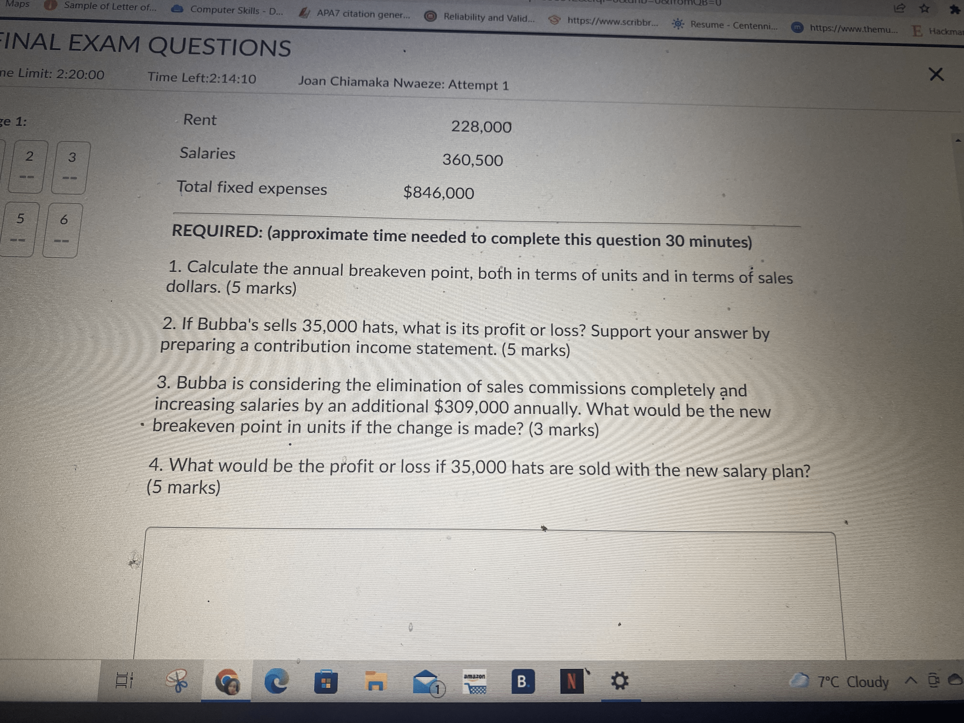 (18 points) 2 3 ) Listen Sales growth at Bubba's has been