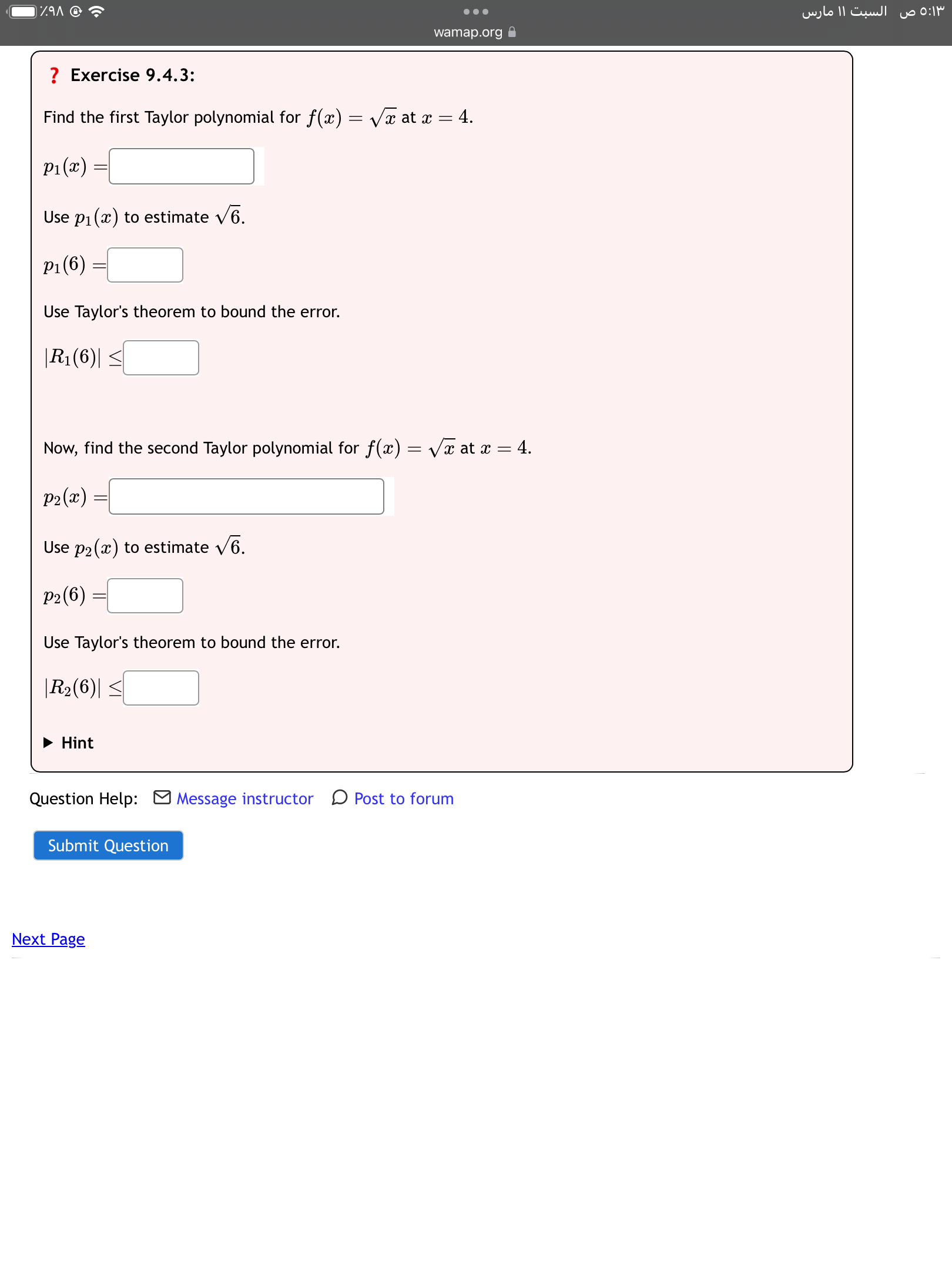 Find formulas for the Maclaurin polynomials Po, P1, P2 and p3 for