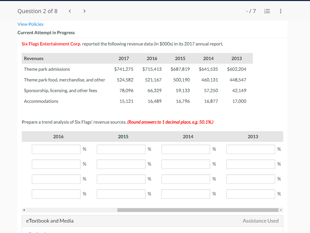 Theme park admissions $741,275 $7 15,413 56813 19 $641,535 $6022 04 Theme