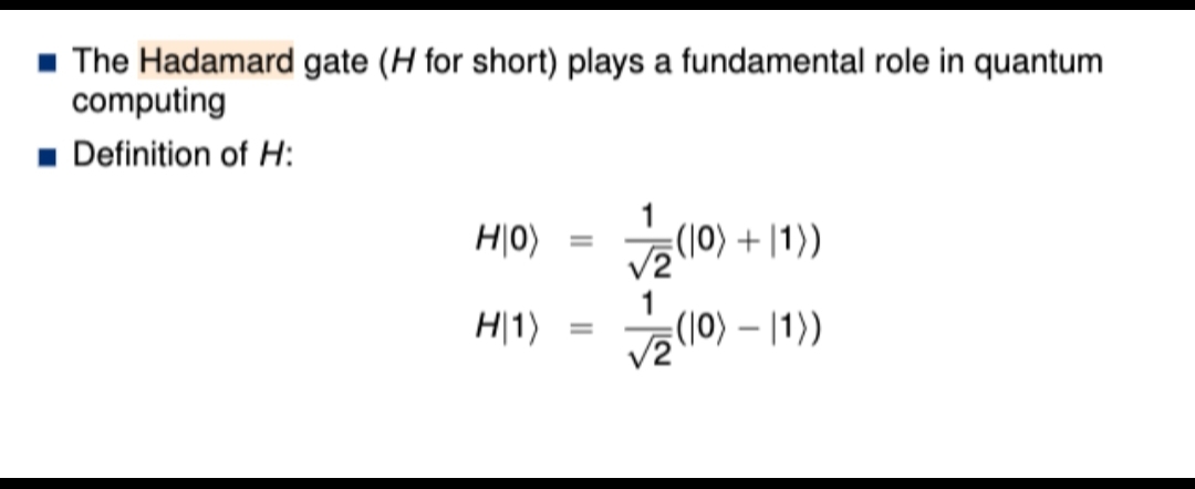 Please answer Q 5 ASAP The Hadamard gate (H for short) plays