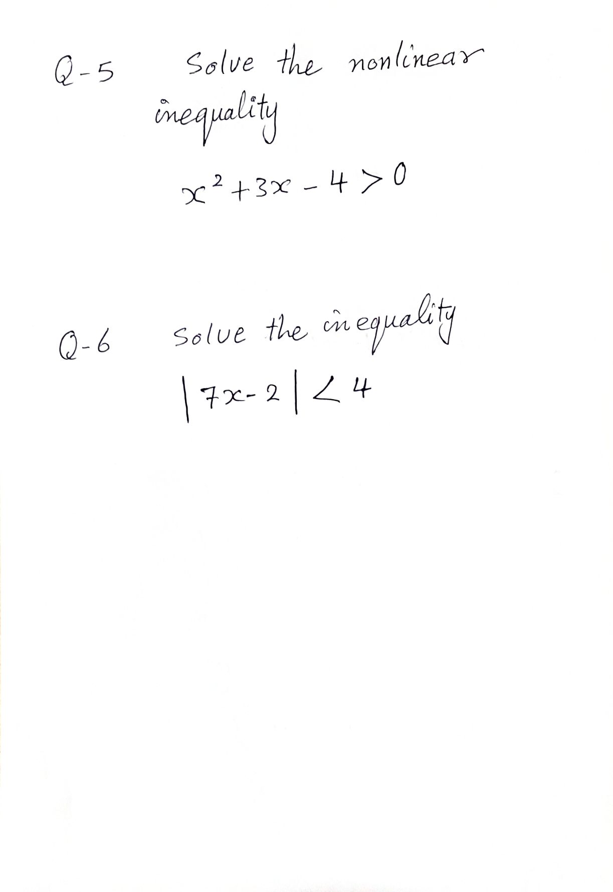in a form at bi Q- 2 Evaluate the Expression ( 4