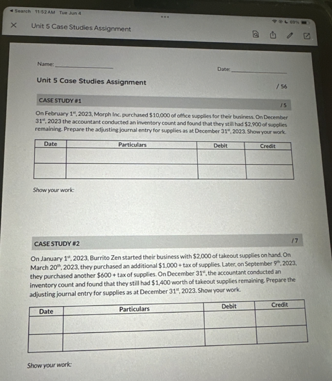 I need help with this assignment: Search 11:52 AM Tue Jun 4