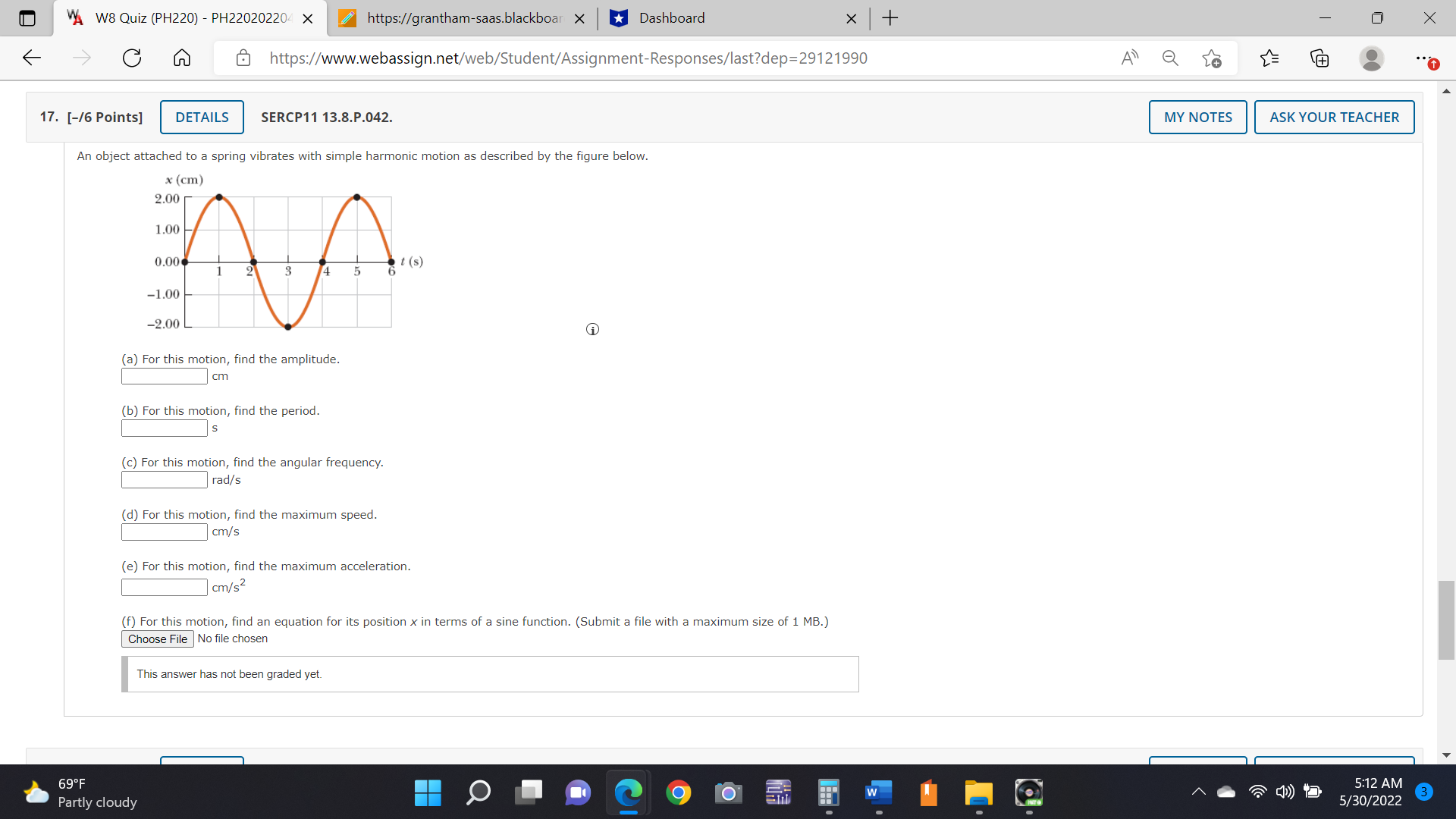 X https://www.webassign.net/web/Student/Assignment-Responses/last?dep=29121990 53 17. [-/6 Points] DETAILS SERCP11 13.8.P.042. MY NOTES ASK