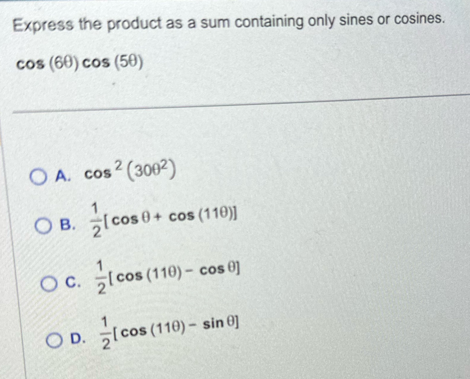 Please help answer my question 15. Thank you. Express the product as