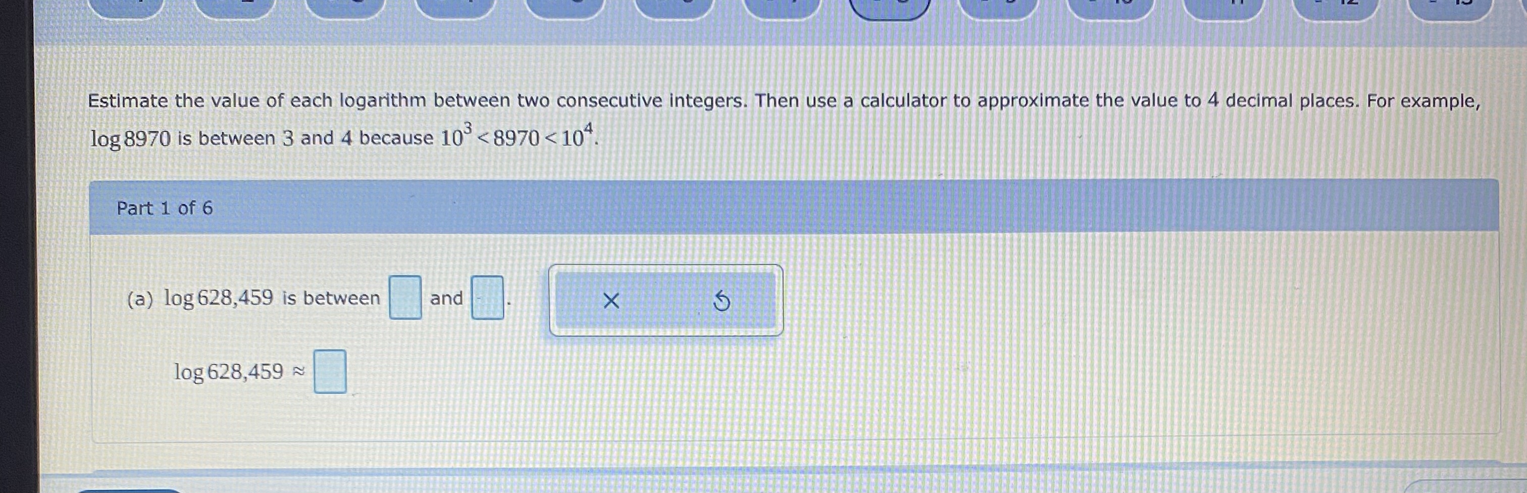 on the graph icon. EX X 6 1 2 3 4 5