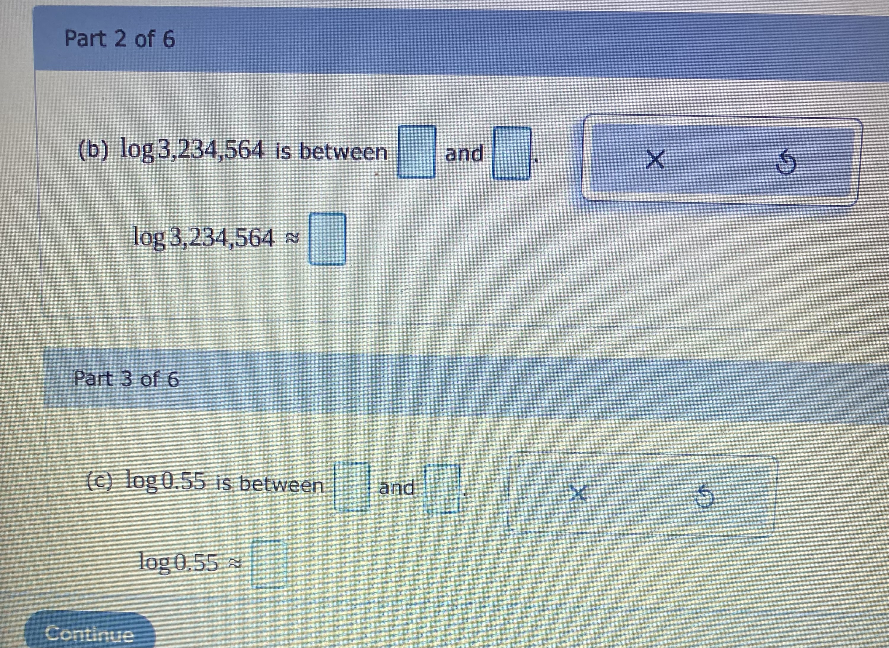 6 7 8 9 ContinueF1 2 = 3 = 4 =5 =