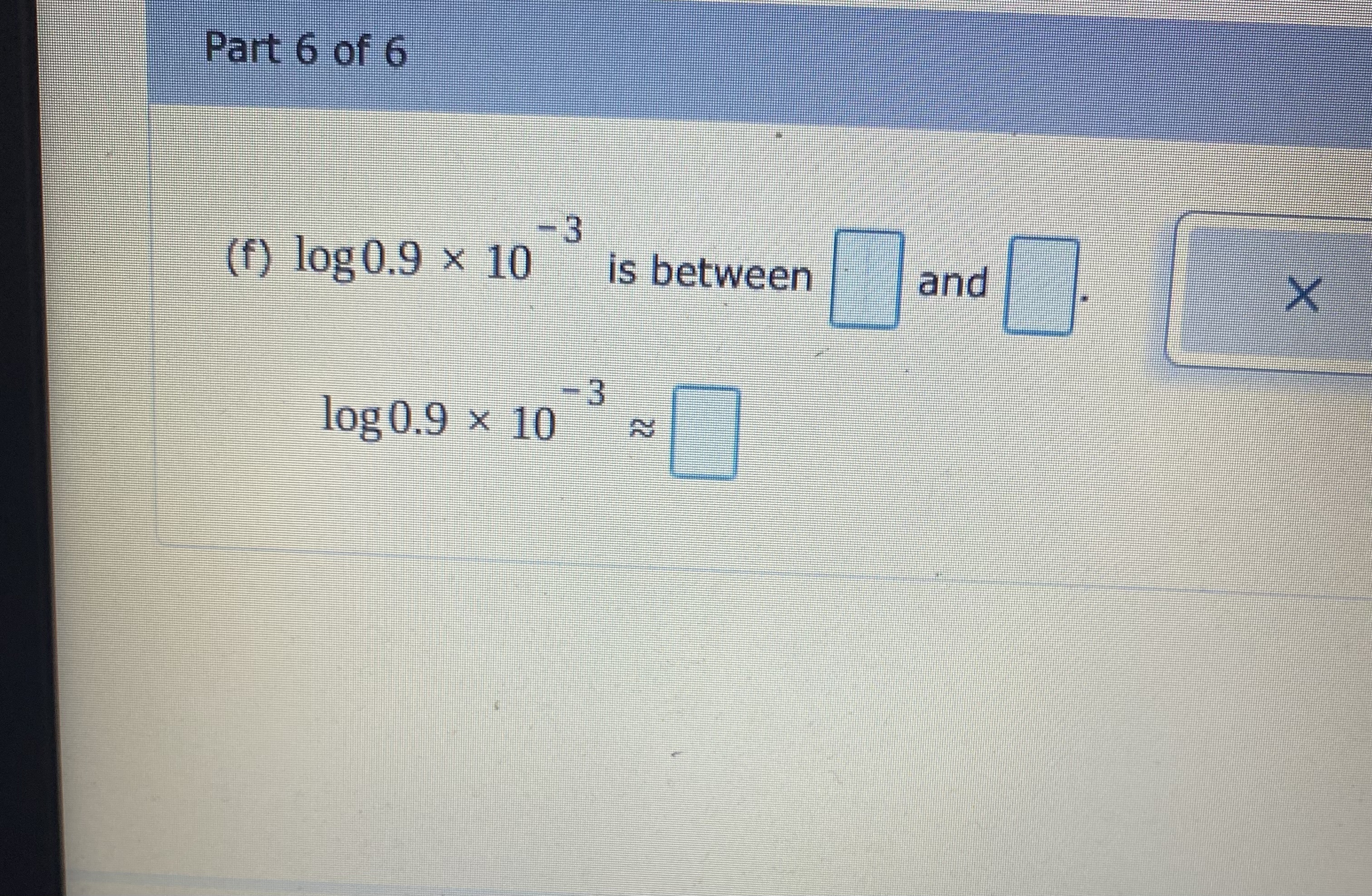 places. For example, log 8970 is between 3 and 4 because 10