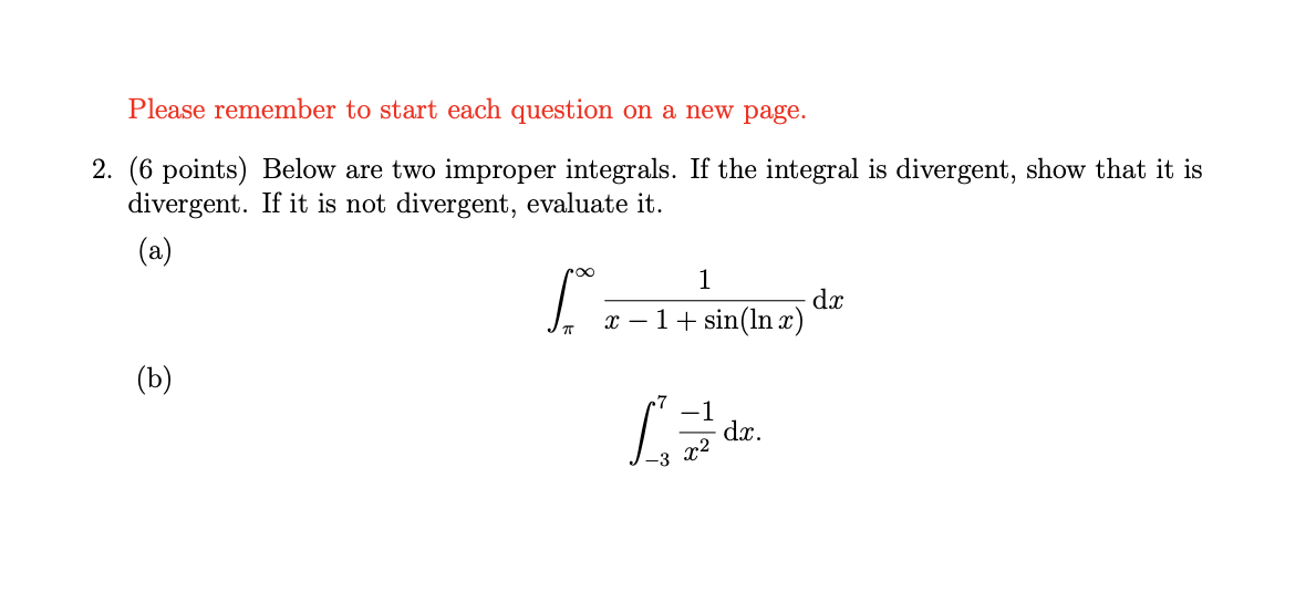 (a) m 1 [r x 1 + sin(lnx) d3: ('0) 3. Suppose