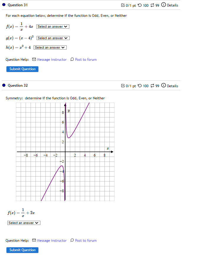 Question Help: ) Message instructor D Post to forum Submit QuestionQuestion 22