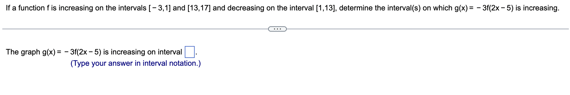  If a function f is increasing on the intervals [- 3,1]