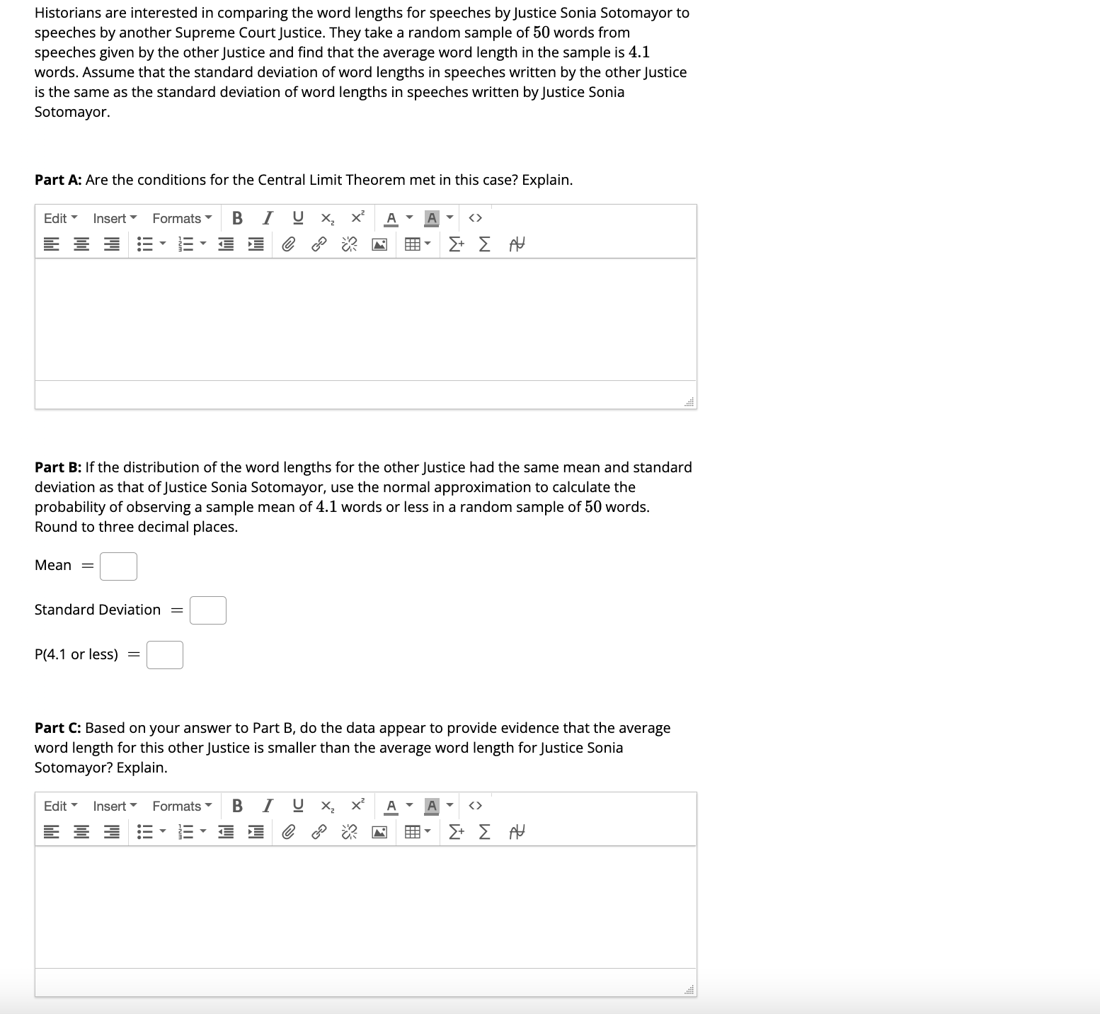 mean weight of the passengers plus the luggage for a random sample