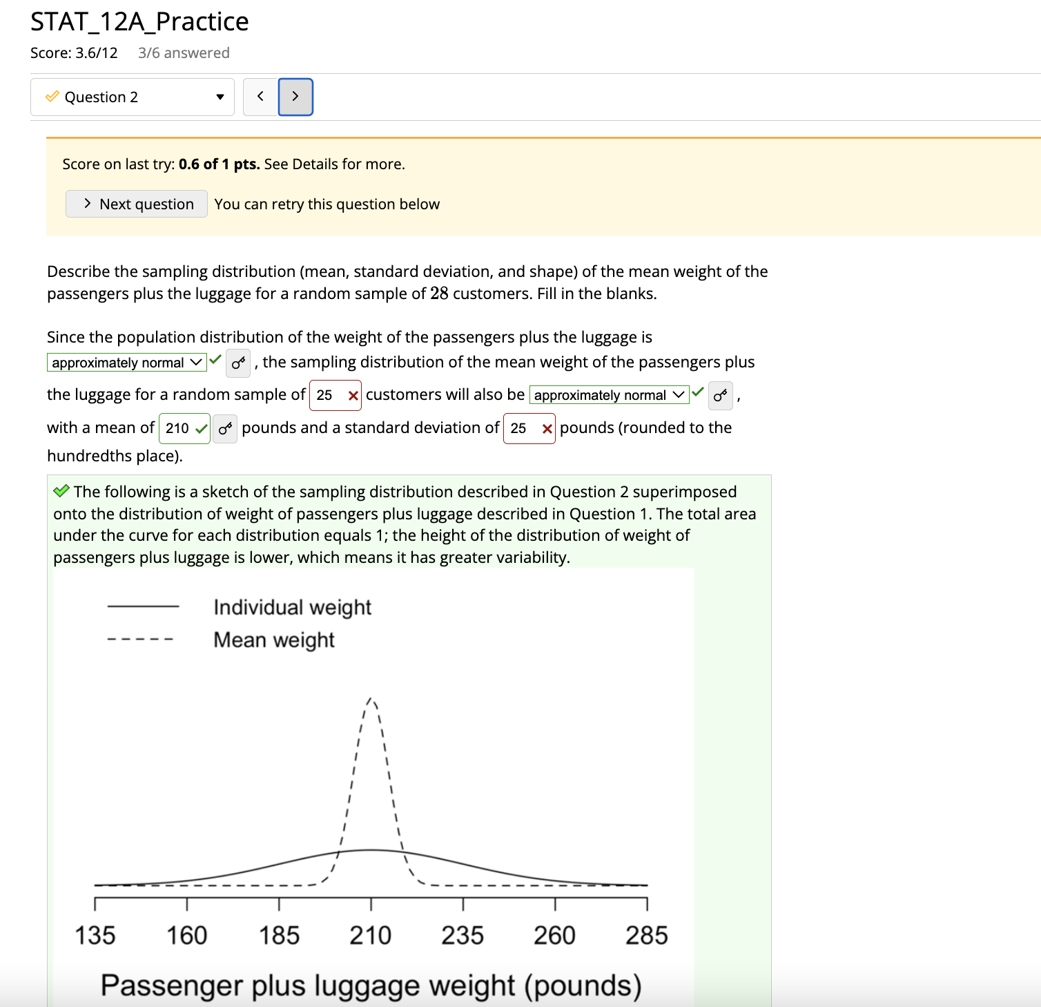 of 28 customers. Fill in the blanks. Since the population distribution of