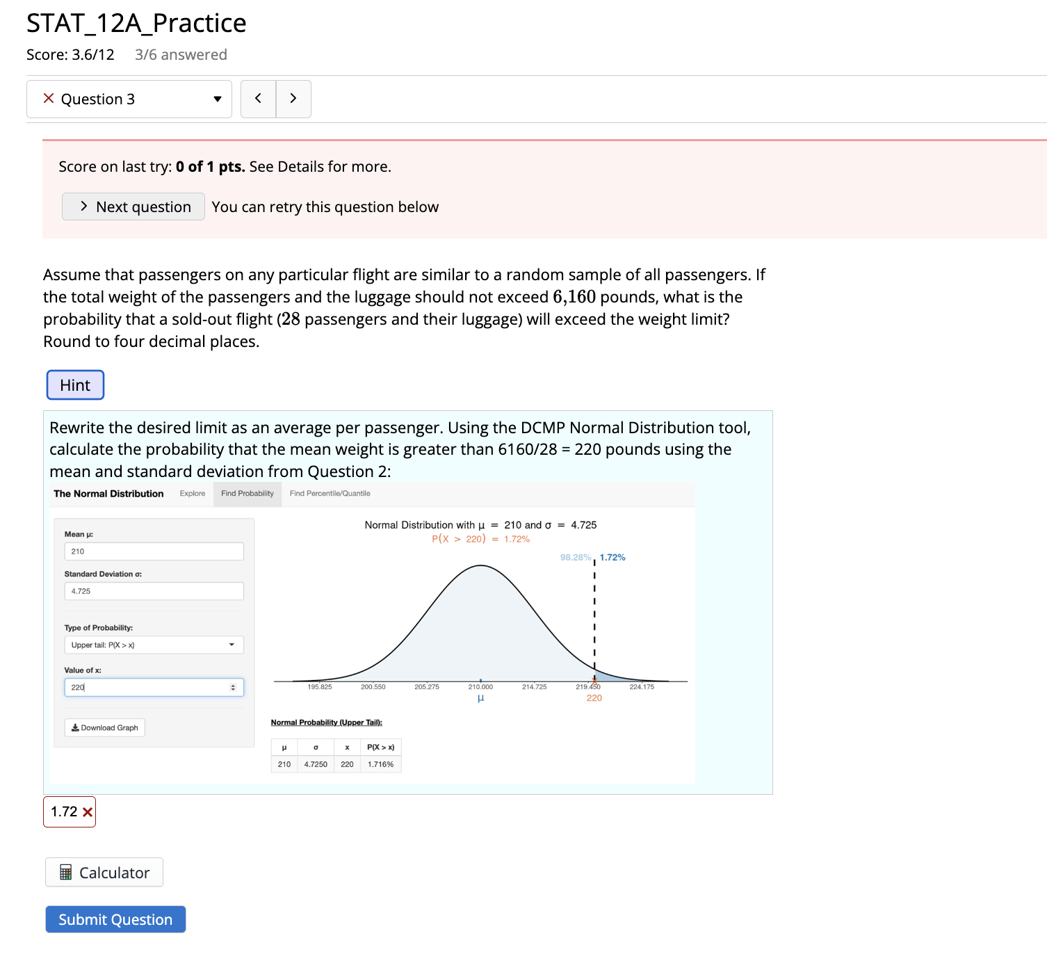 the weight of the passengers plus the luggage is approximately normal |