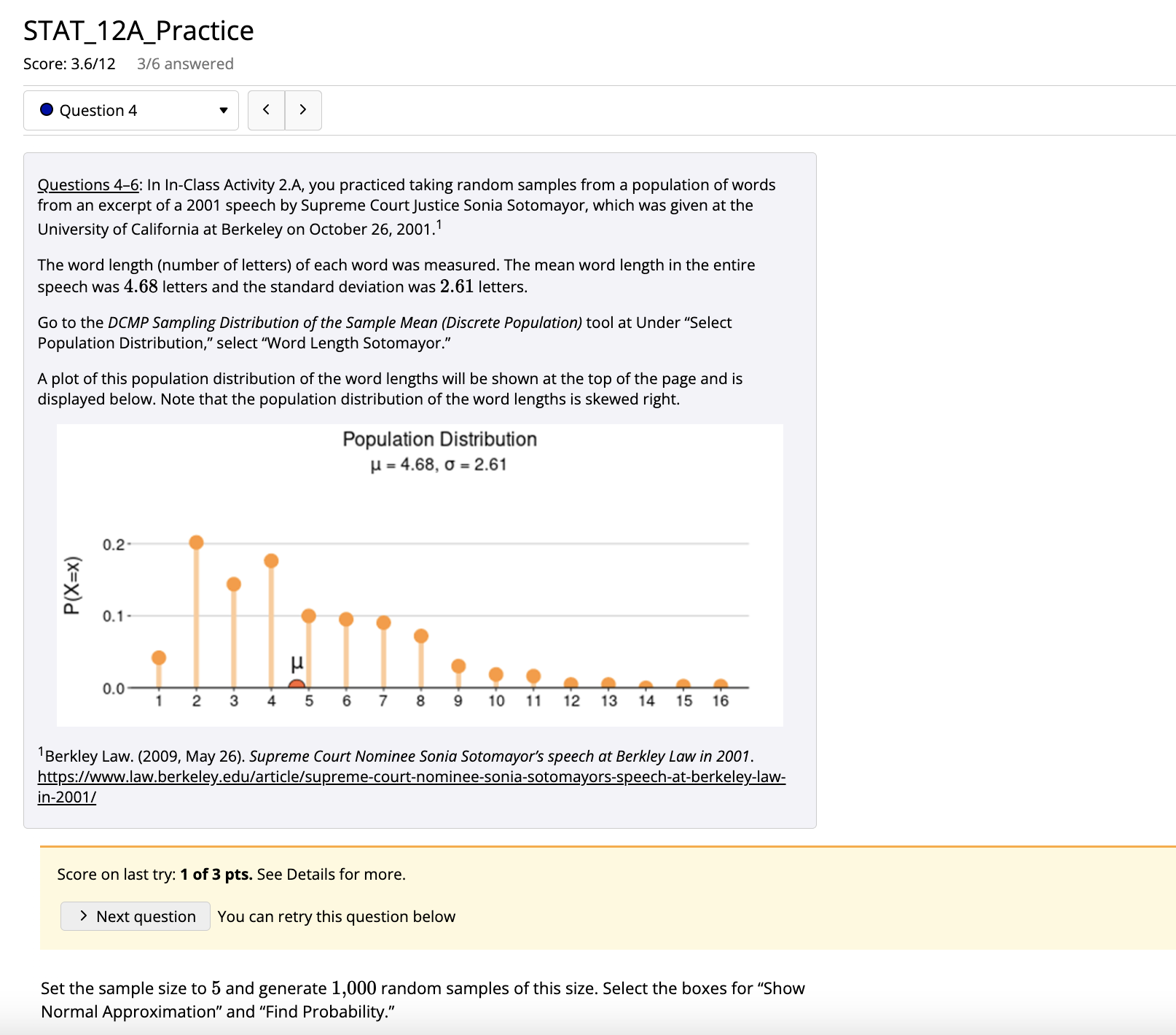 of , the sampling distribution of the mean weight of the passengers