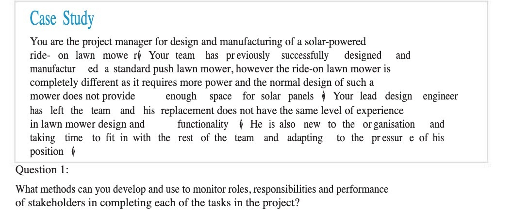 of a solar-powered ride- on lawn mowe r0 Your team has pr