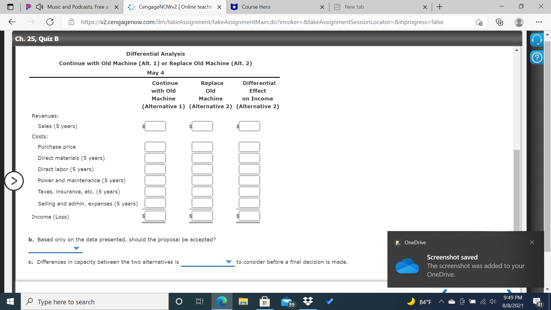 operated machine to insert electronic components. The original cost of the machine