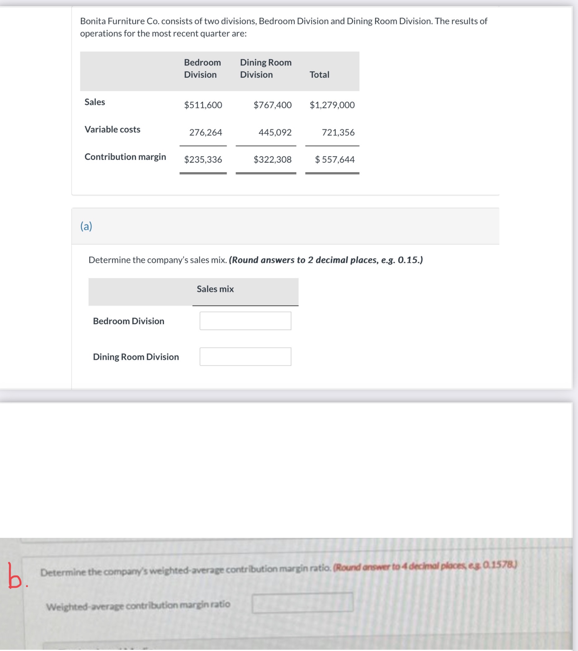 Please answer each part to complete the entire problem. The bottom part