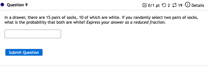  I Question 9 E W1 pt \"D 2 S 19 G)