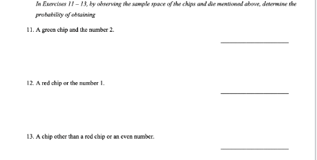 the number of sample points in the sample space. 10. Construct a
