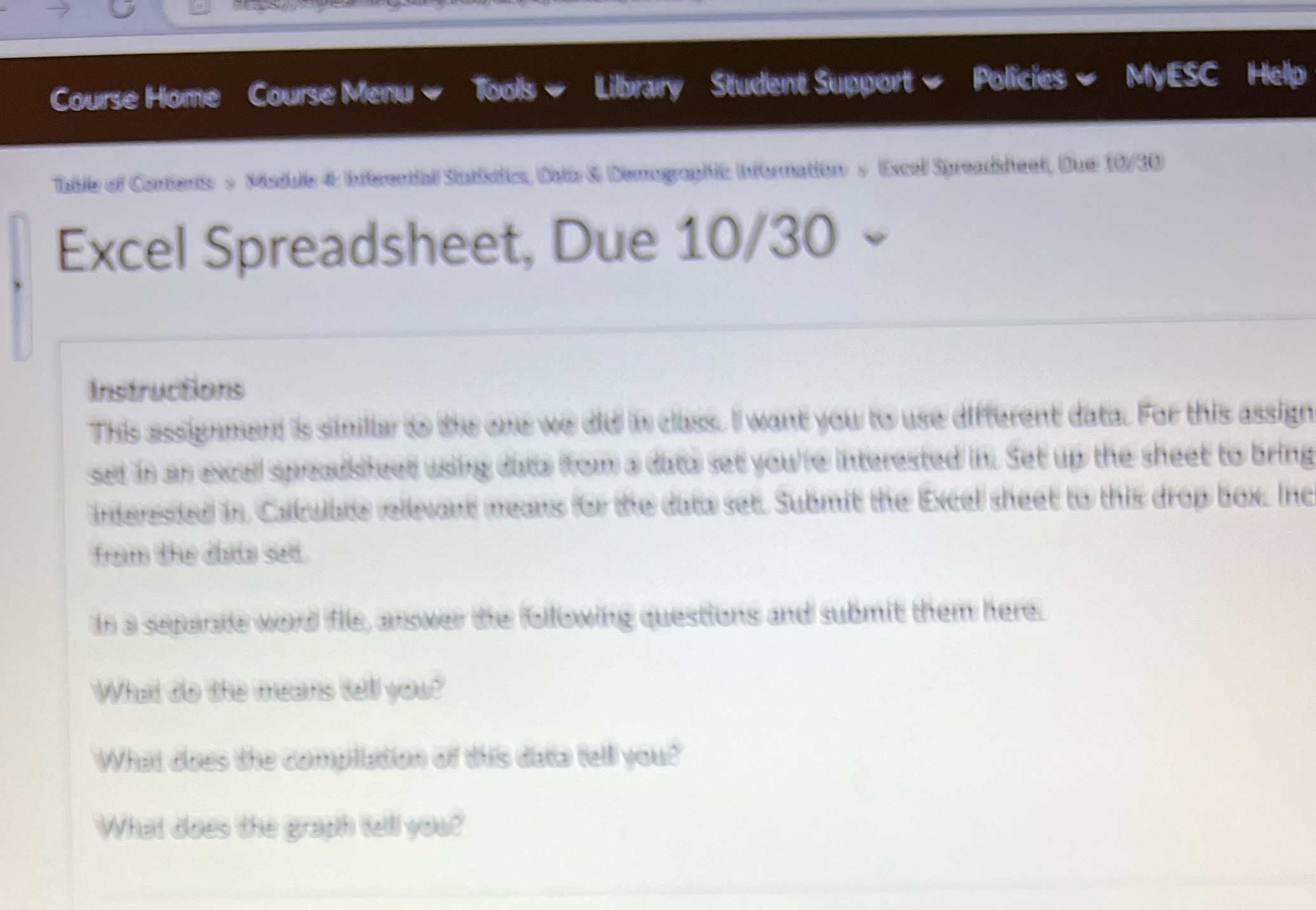  Course Home Course Menu . Tools . Library Student Support .