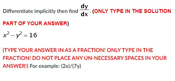 SOLUTION PART OF YOUR ANSWER) 2xy + 3 =0 (TYPE YOUR ANSWER