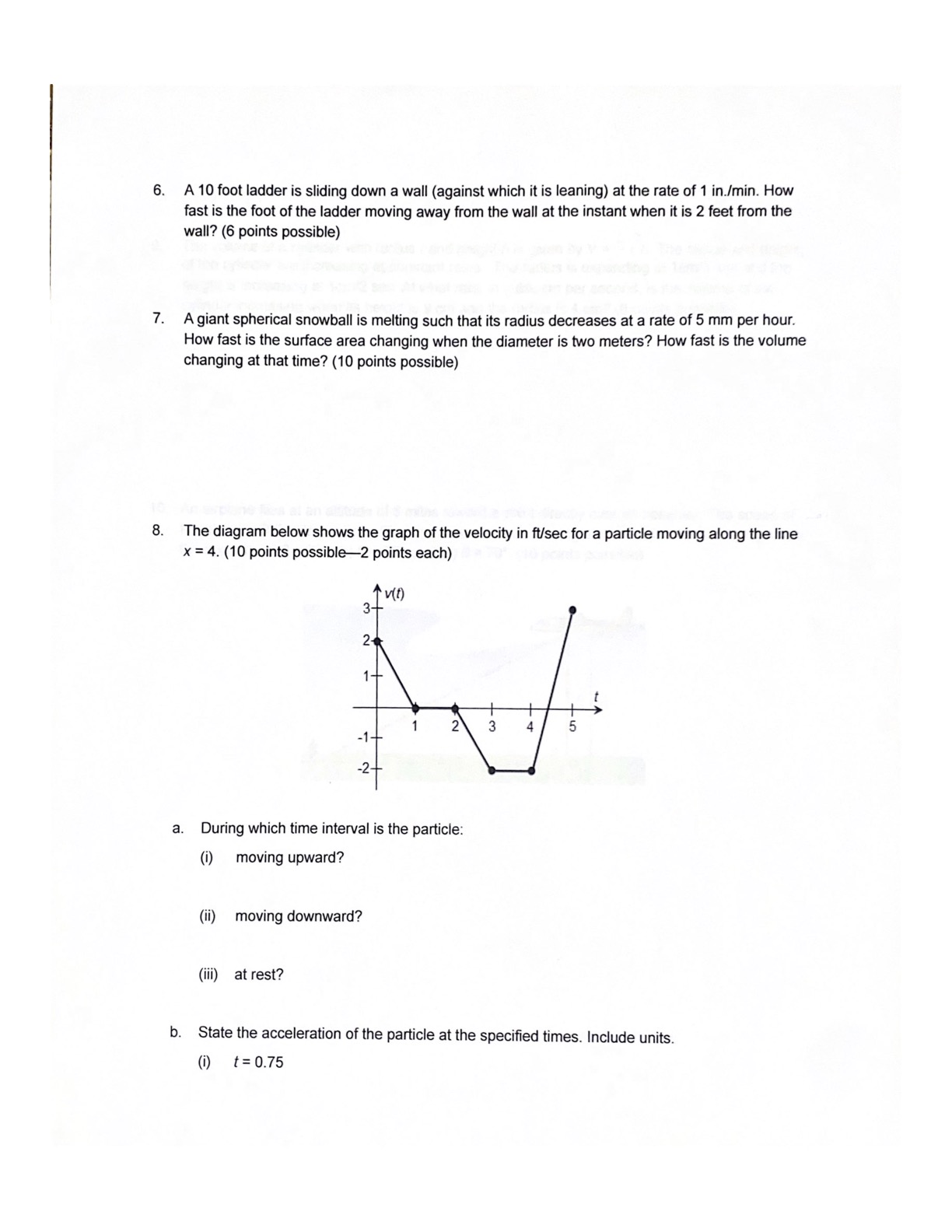 justify the rules or theorems you used to nd each derivative. (25