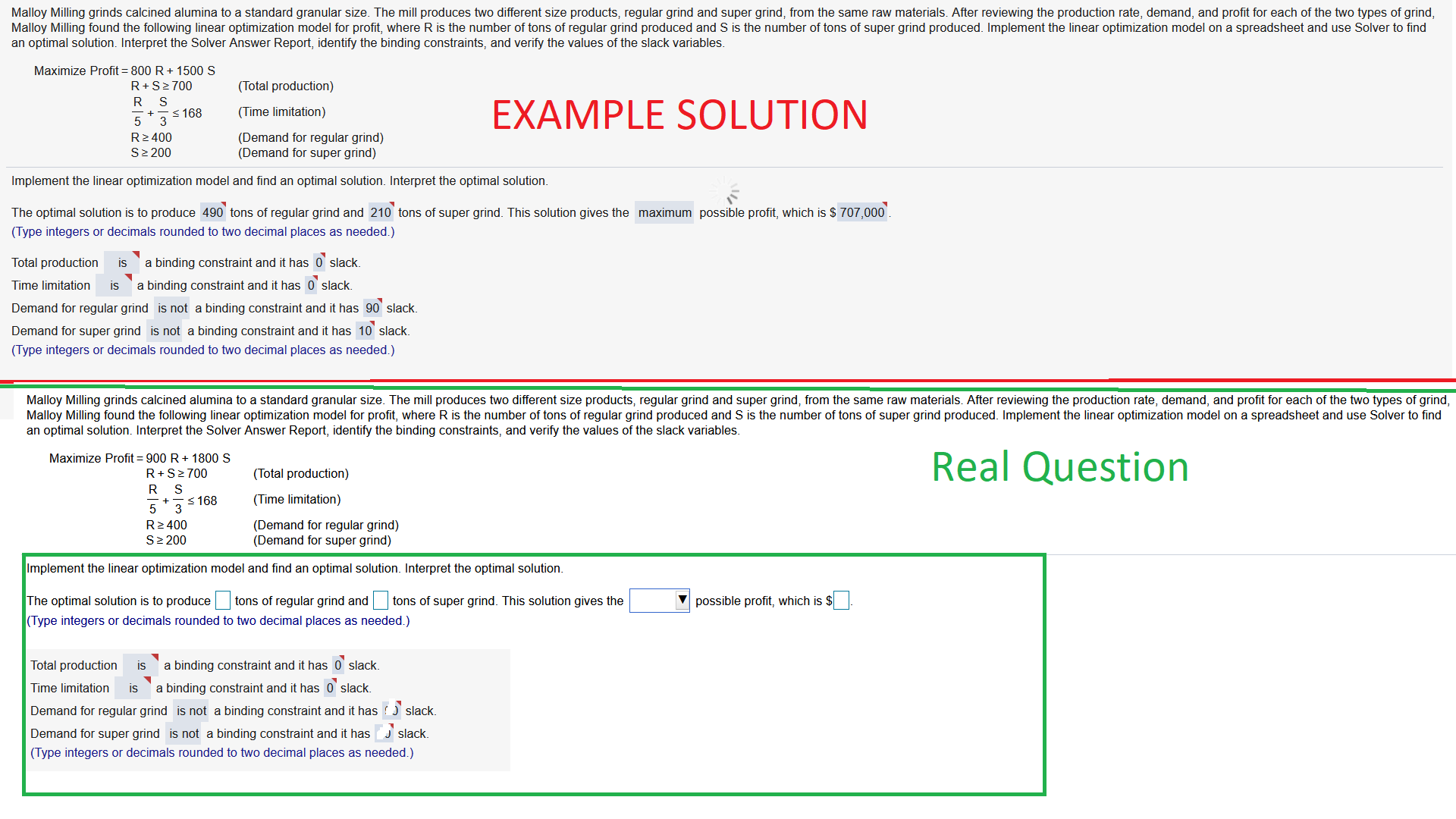 Can you help me find the solution using the SOLVER feature in