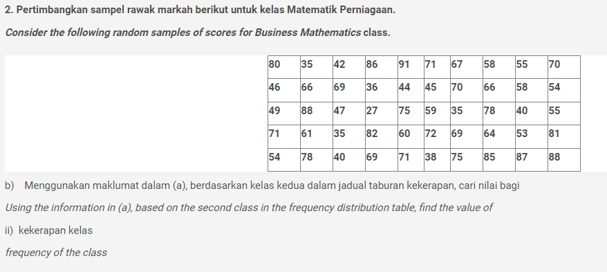 samples, find i) Saiz sampel The sample sizes 35 66 88 61