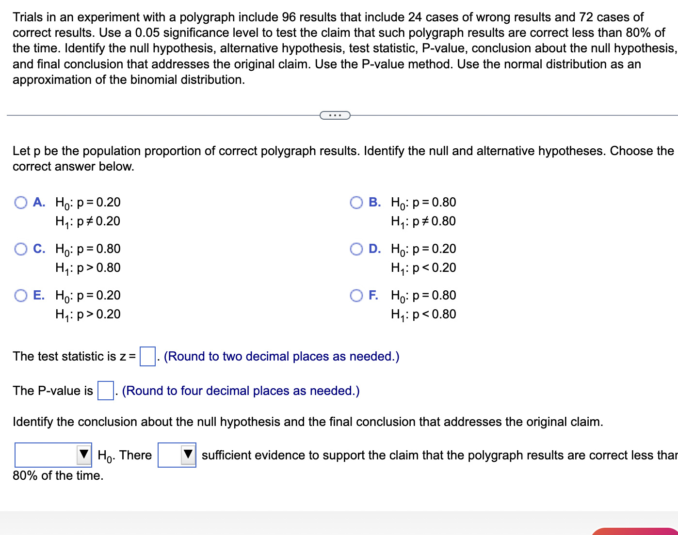 include 24 cases of wrong results and 72 cases of correct results.