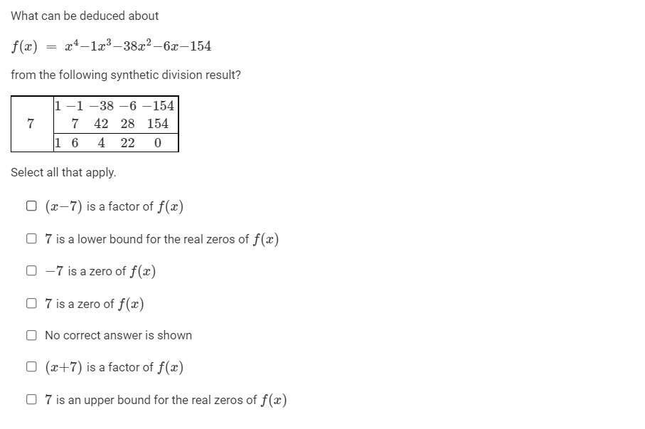 0 HI) 1-3 10.7;2 + 171- + 28 What can be deduced